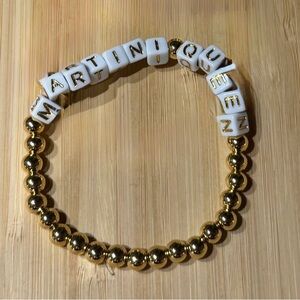 Martini Queen Bead Bracelet 

18k gold plated.